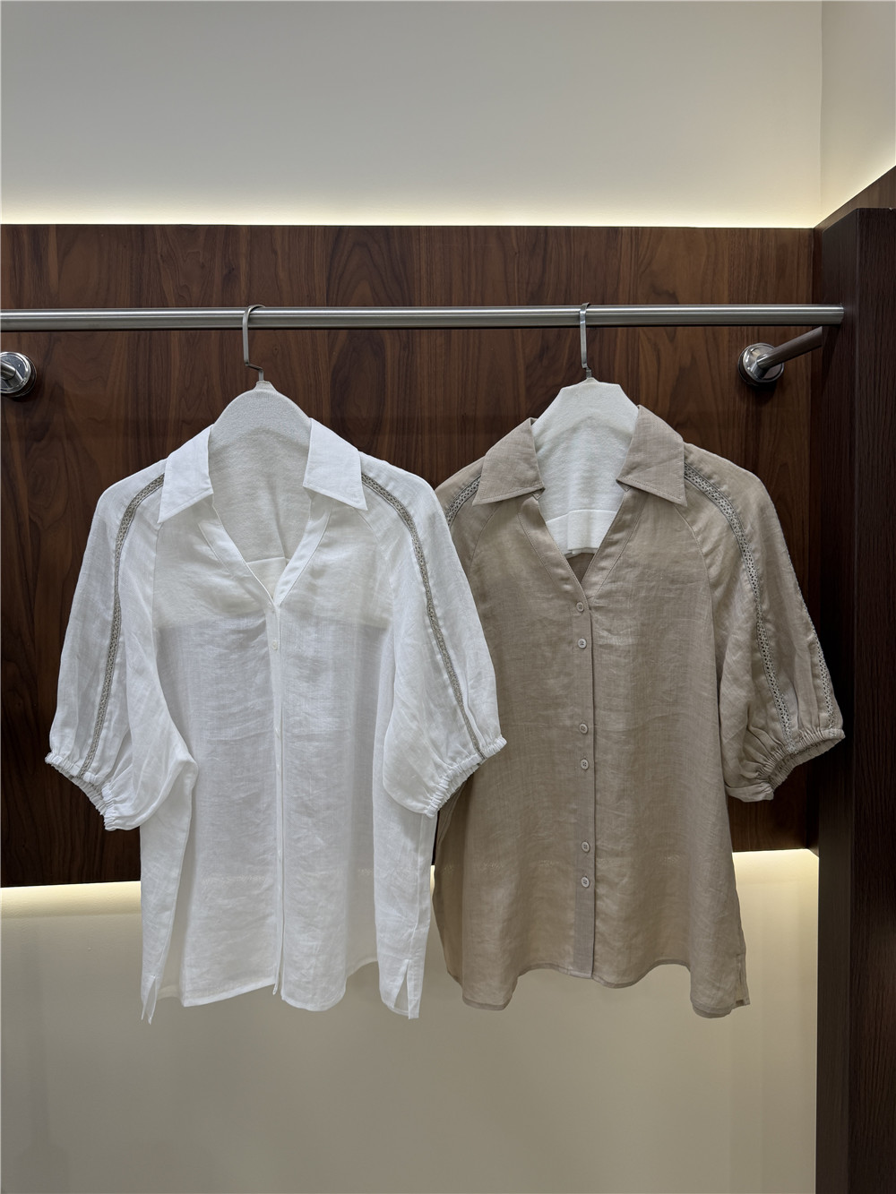 Dames korte mouwen blouse en w - Short Linen Drawstring recensie en prijs