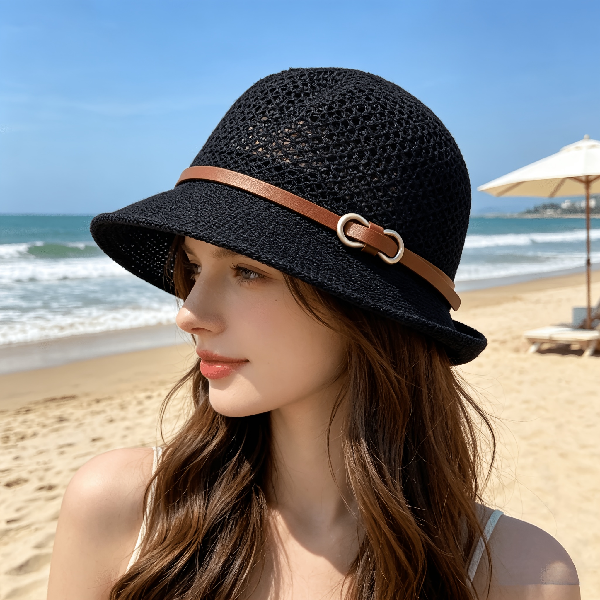 Elegante dames strandhoed van  - Bucket Hat Straw recensie en prijs