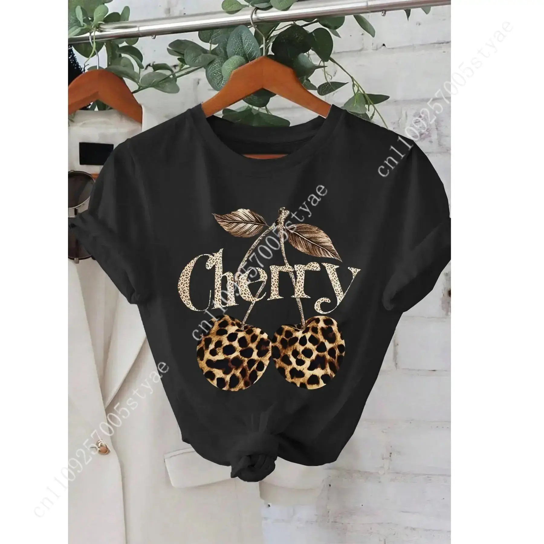 Dames T-shirt met kersen- en l - Tee Graphic Print recensie en prijs