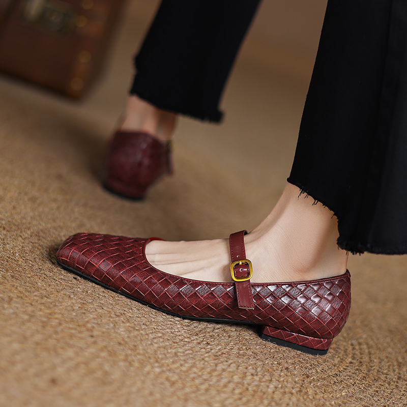 Geweven Mary Jane damesschoene - Casual Sandal Leather recensie en prijs