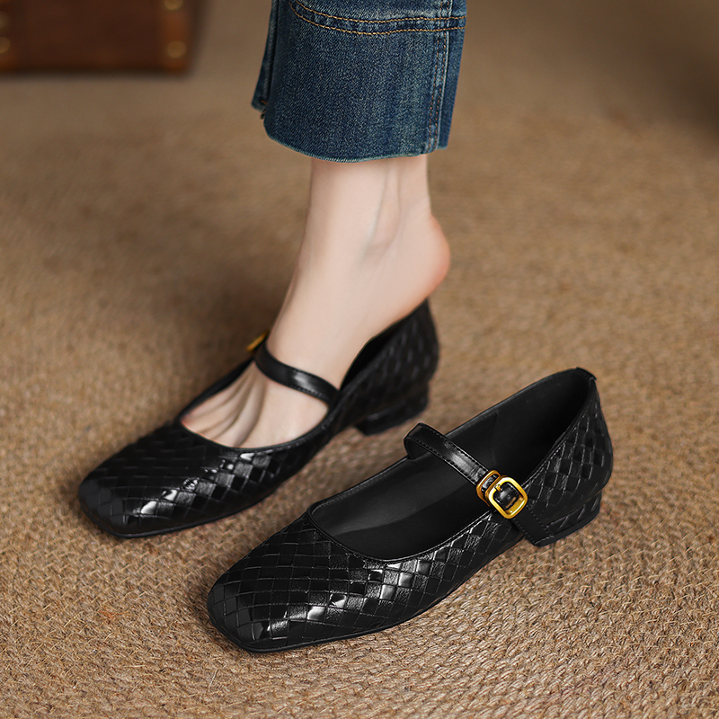 Geweven Mary Jane damesschoene - Casual Sandal Leather recensie en prijs