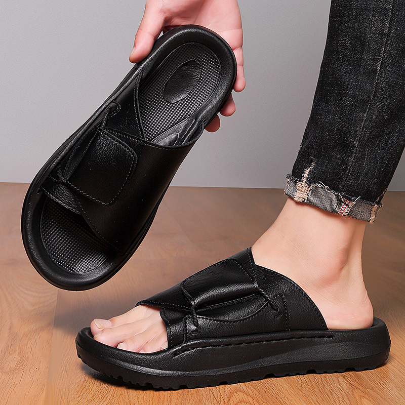 Leren herenpantoffels Slides C - Flip Flop Leather Men recensie en prijs