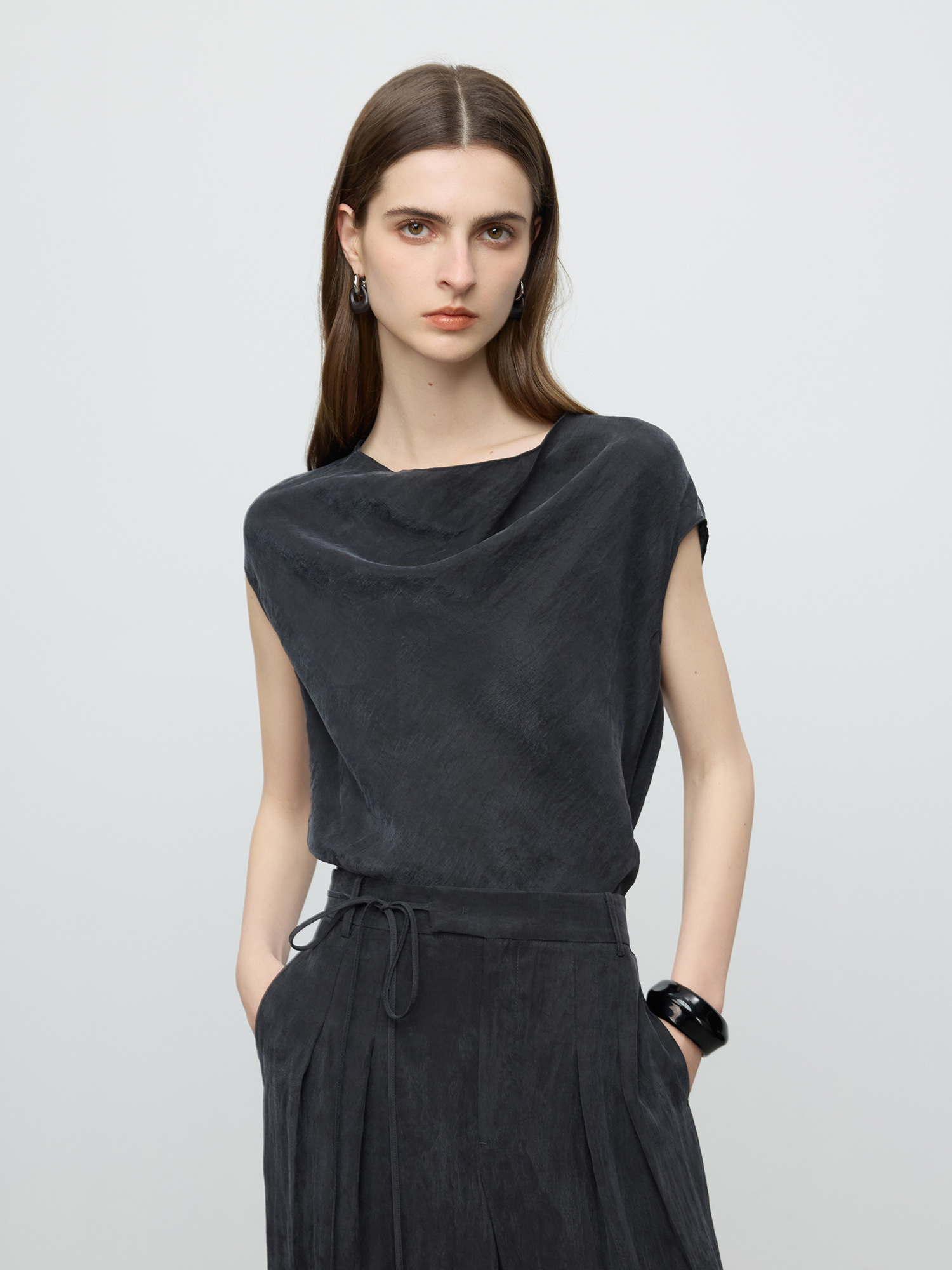FSLE 【Premium-serie】 Mouwloos  - Shirt Camp Collar recensie en prijs