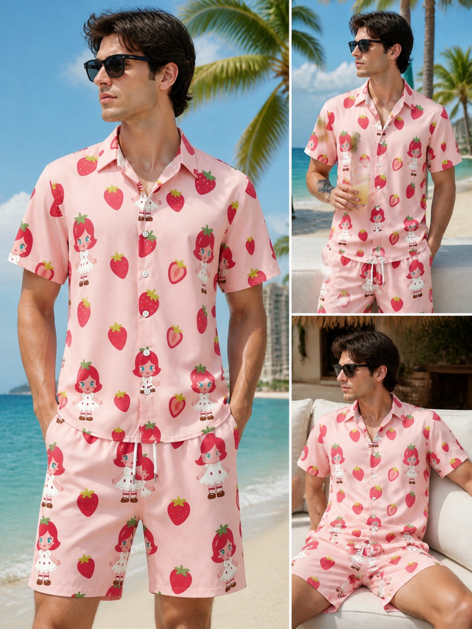 Heren bloemenhemd met korte mo - Resort Shirt Floral recensie en prijs
