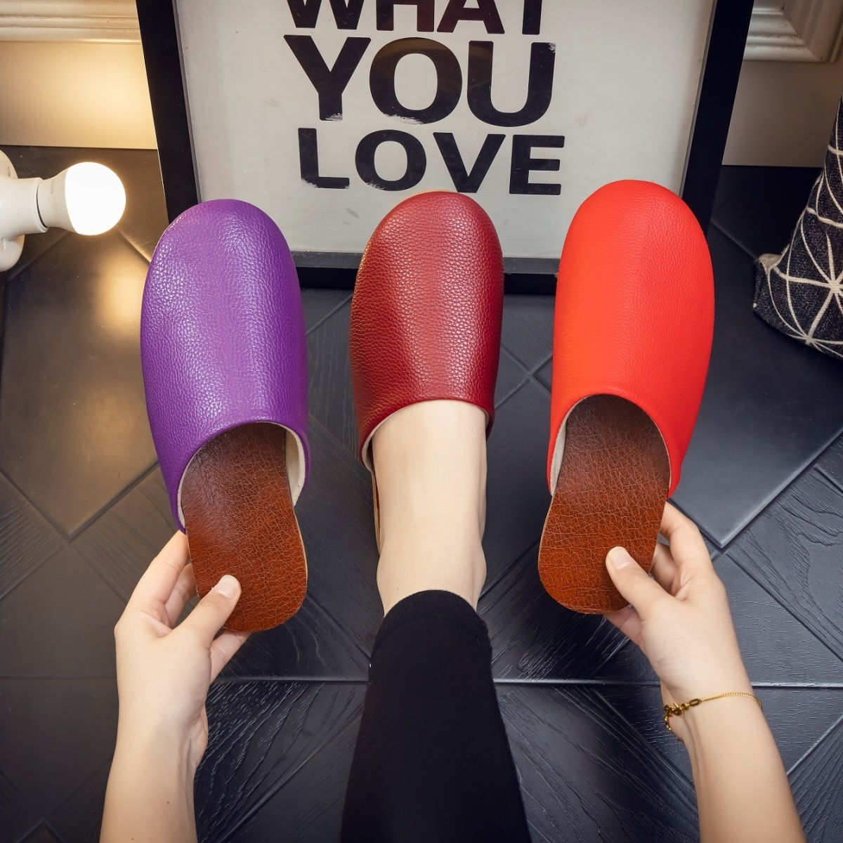 Mode zwart lederen pantoffels  - Flip Flop Leather Men recensie en prijs