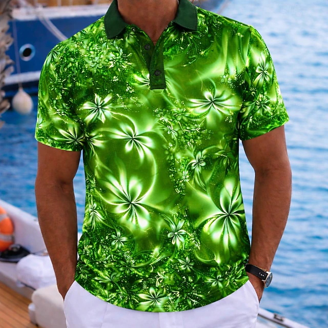 2026 Zomer Resort-stijl Groen  - Resort Shirt Floral recensie en prijs