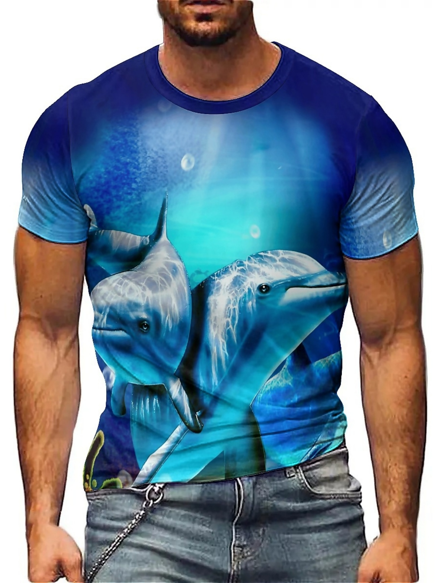 Heren T-shirt met oceaandieren - Tee Graphic Print recensie en prijs
