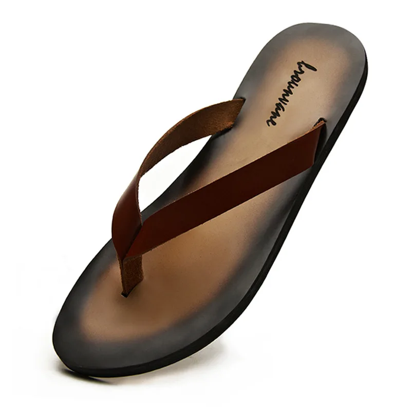 Klassieke lederen herenslipper - Flip Flop Leather Men recensie en prijs
