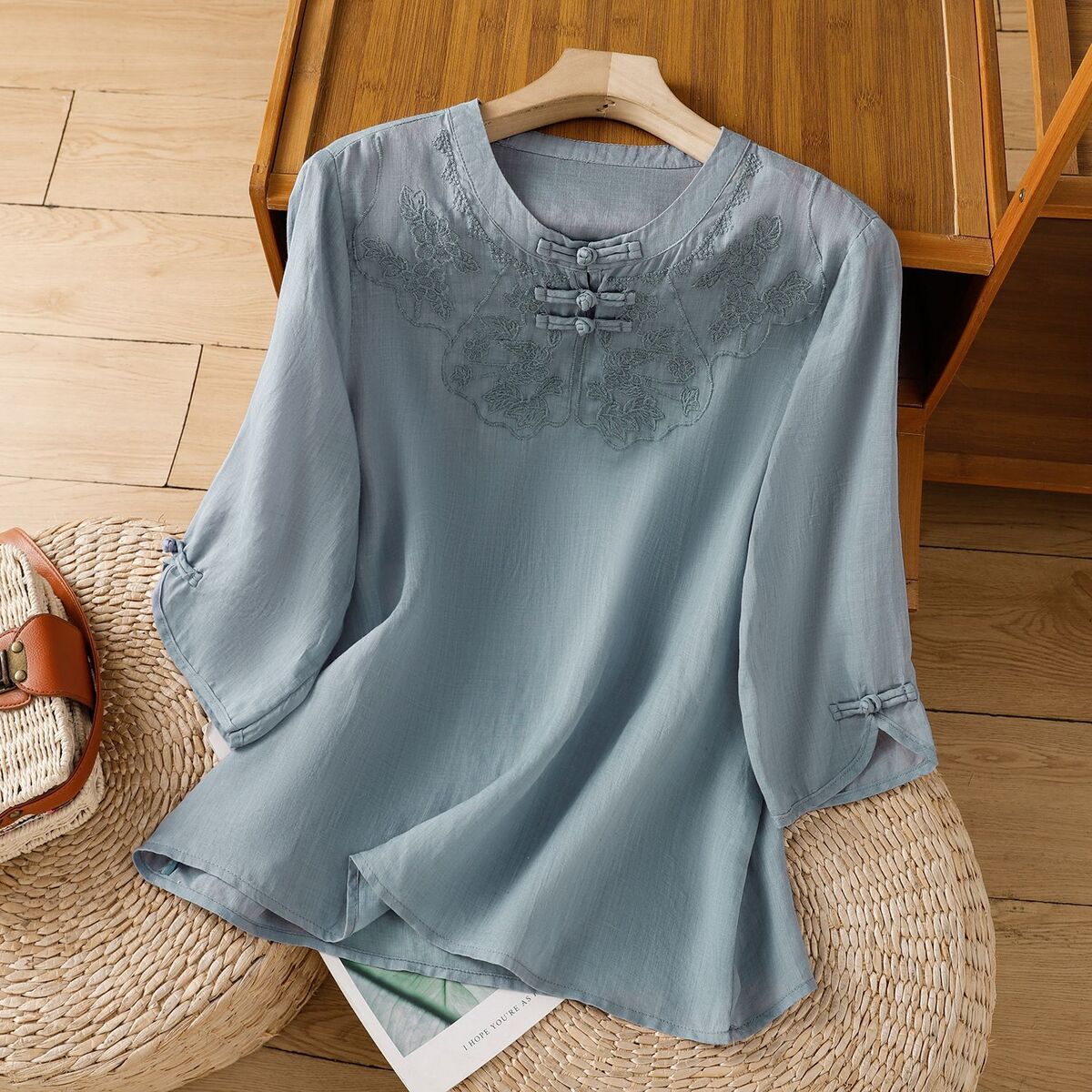 Mouwloos overhemd van katoen-l - Shirt Camp Collar recensie en prijs