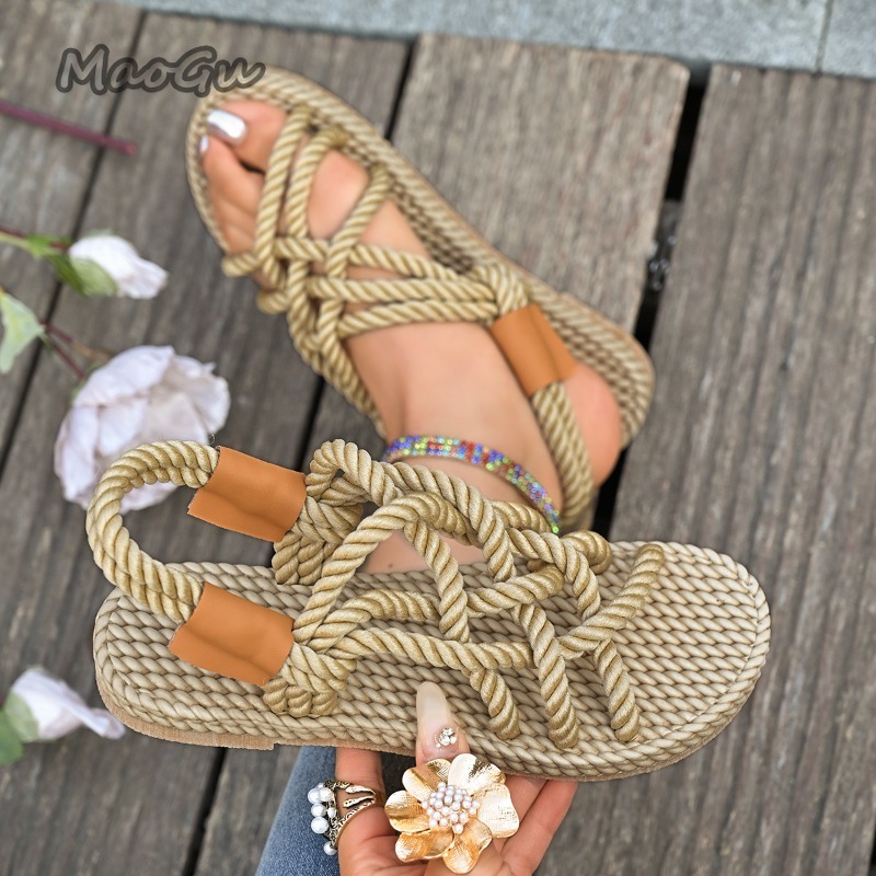 Dames gevlochten touw platte s - Espadrille Slip On recensie en prijs