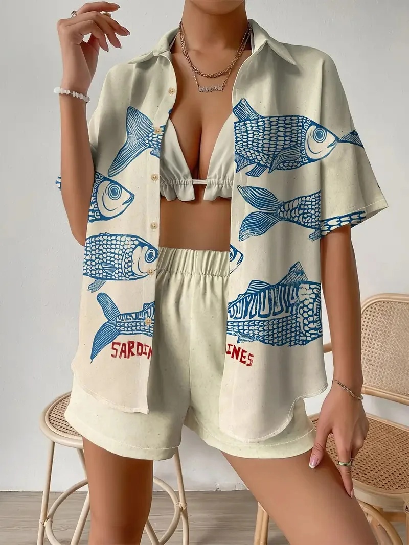 Modeprint Strandvakantie 2-del - Shirt Camp Collar recensie en prijs
