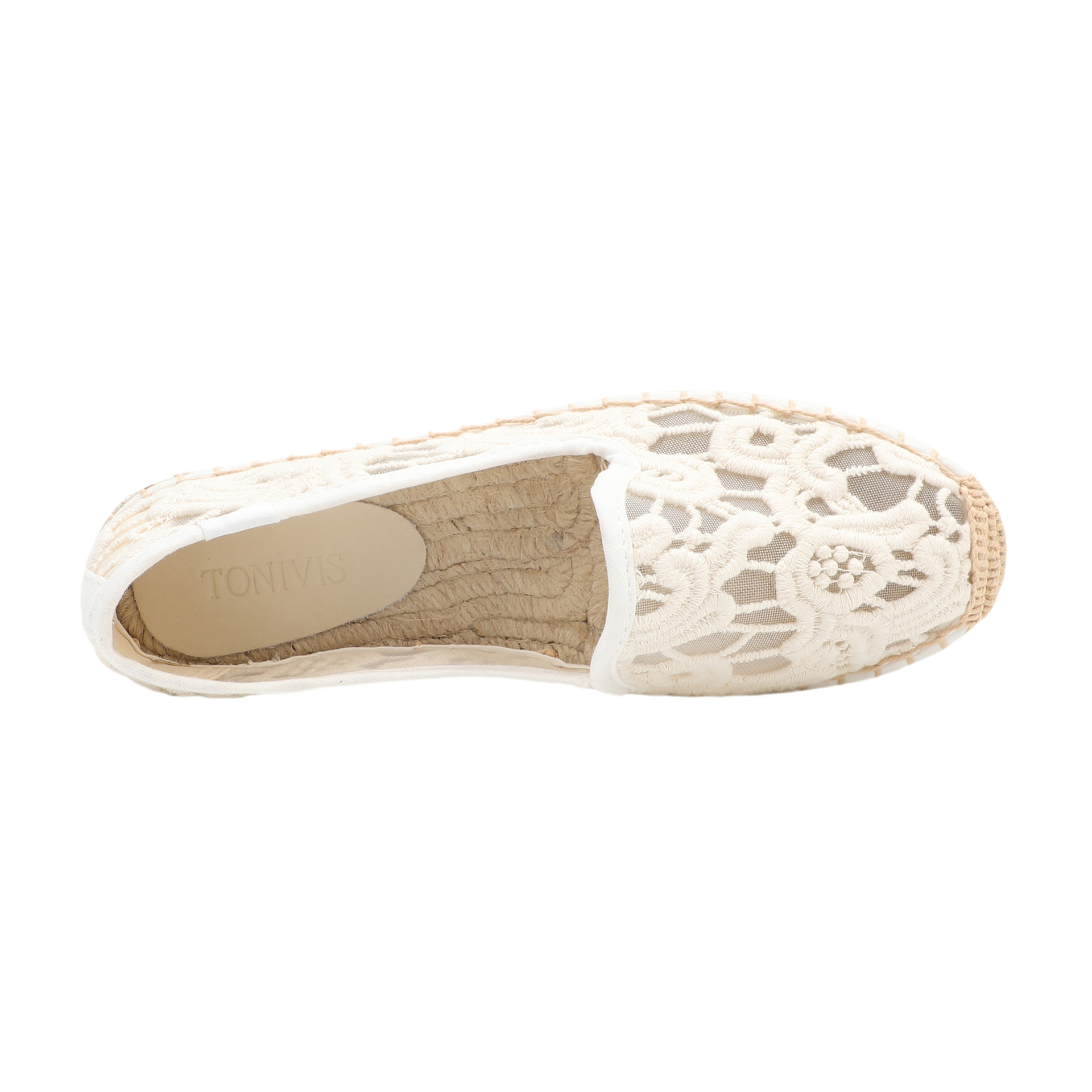 Dames kanten espadrilles flats - Espadrille Slip On recensie en prijs