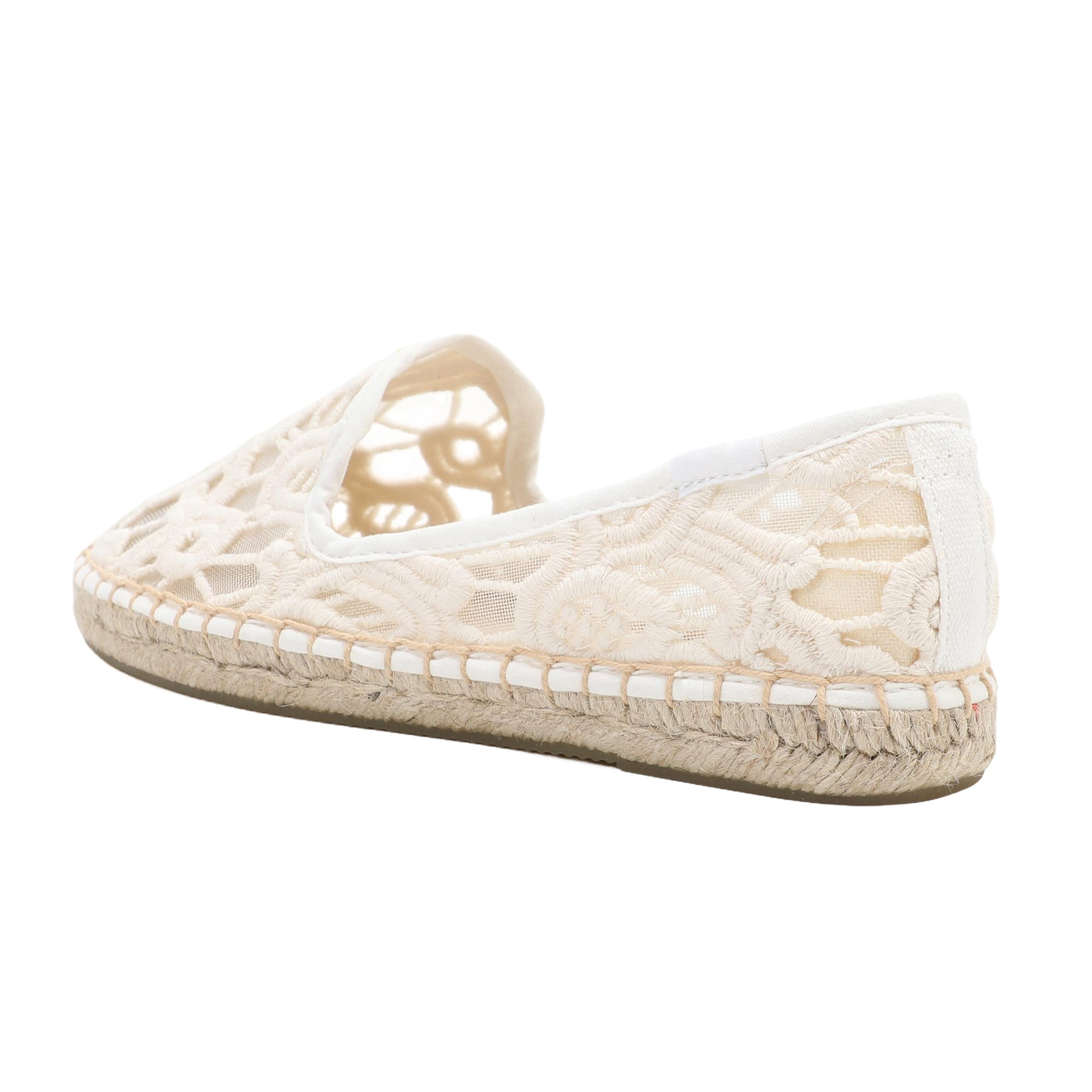 Dames kanten espadrilles flats - Espadrille Slip On recensie en prijs