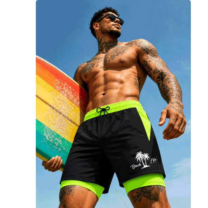 Zwembroek voor heren Palmboomp - Trunks Board Surf recensie en prijs