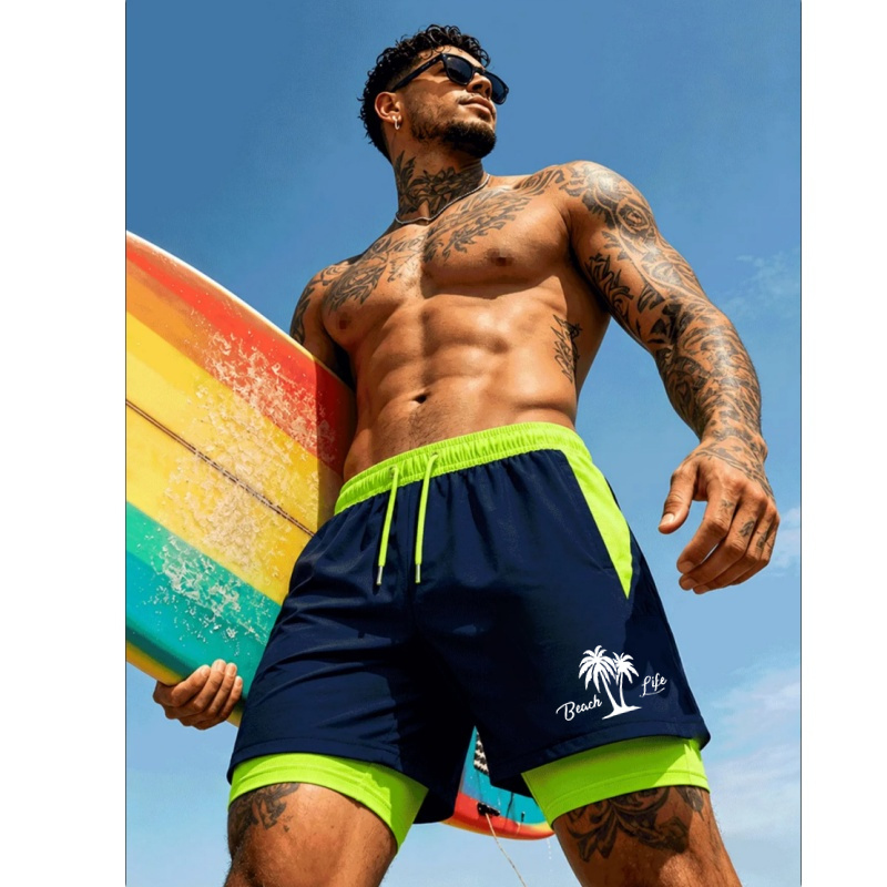 Zwembroek voor heren Palmboomp - Trunks Board Surf recensie en prijs