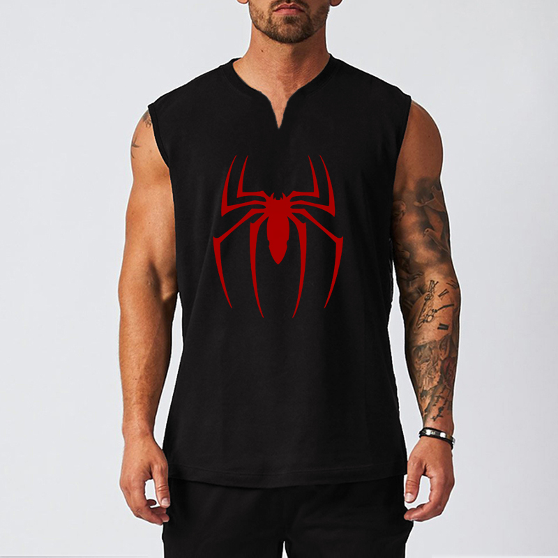 Red Spider Print Gym Fitness T - Tank Top Muscle recensie en prijs