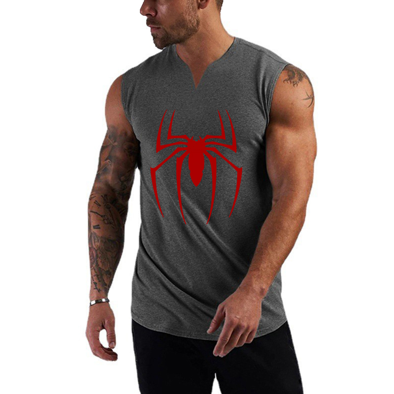 Red Spider Print Gym Fitness T - Tank Top Muscle recensie en prijs