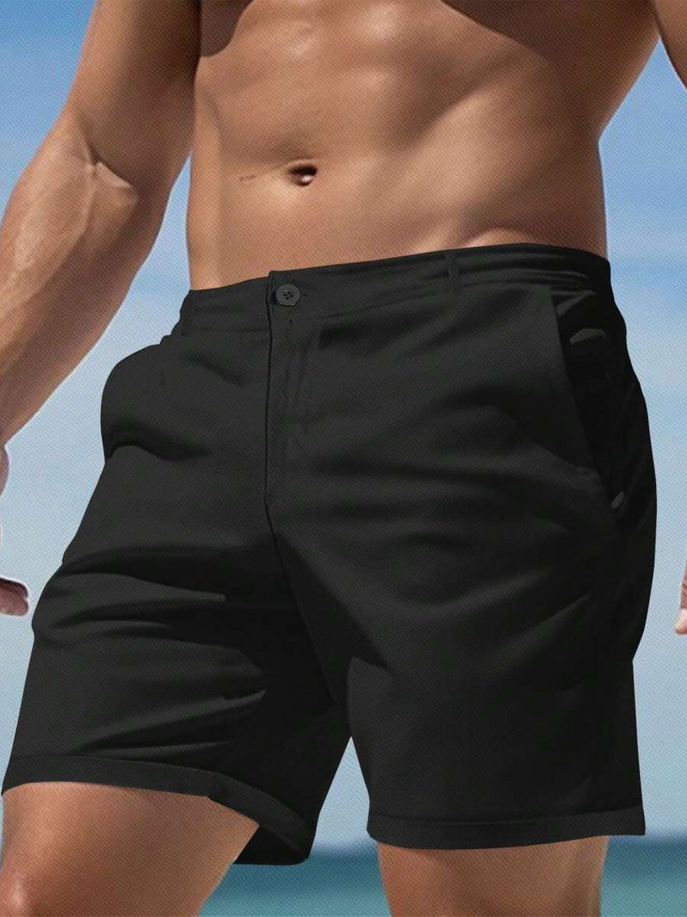 Heren slim fit chinoshorts zom - Shorts Chino Slim recensie en prijs