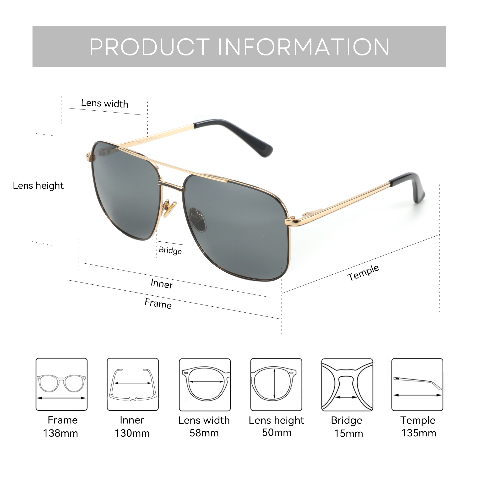 BLUEMOKY Aviator gepolariseerd - Sunglasses Aviator Polarized recensie en prijs