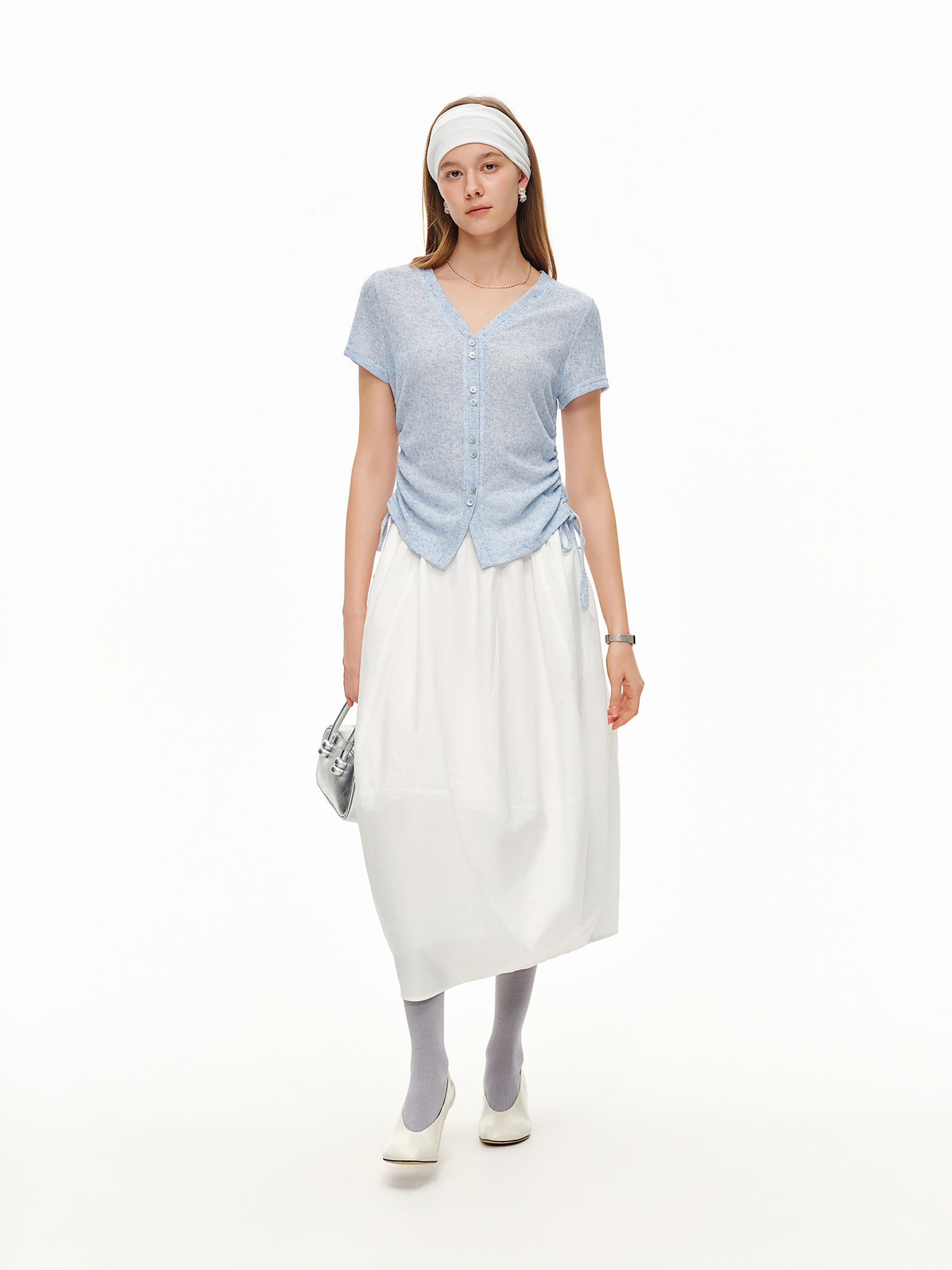 DUSHU Lichtgewicht linnen T-sh - Short Linen Drawstring recensie en prijs