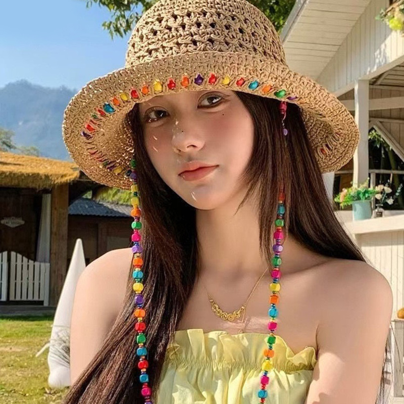 Retro veelzijdige holle grote  - Bucket Hat Straw recensie en prijs