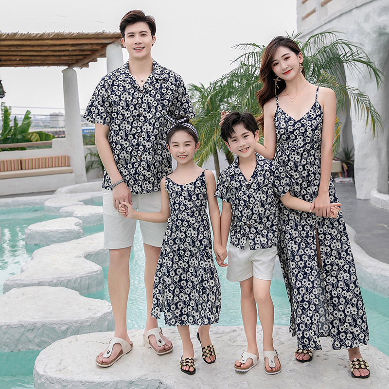 Familie matching outfits: bloe - Resort Shirt Floral recensie en prijs