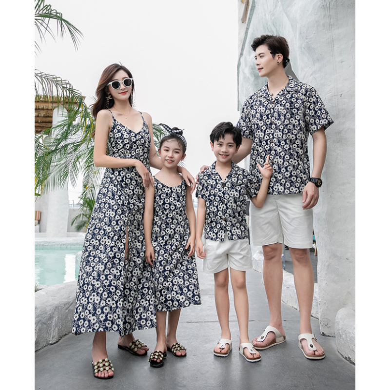 Familie matching outfits: bloe - Resort Shirt Floral recensie en prijs