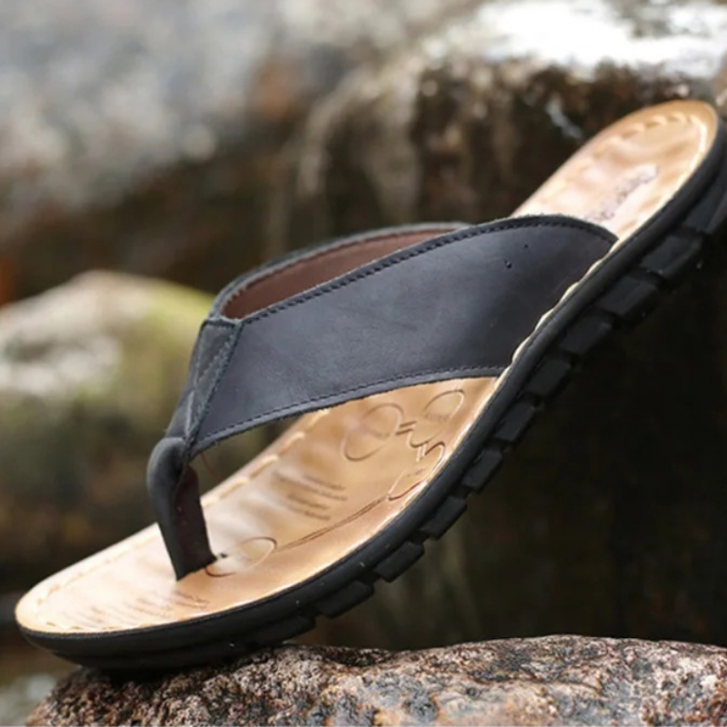 Roma Retro Man Slipper Effen K - Flip Flop Leather Men recensie en prijs