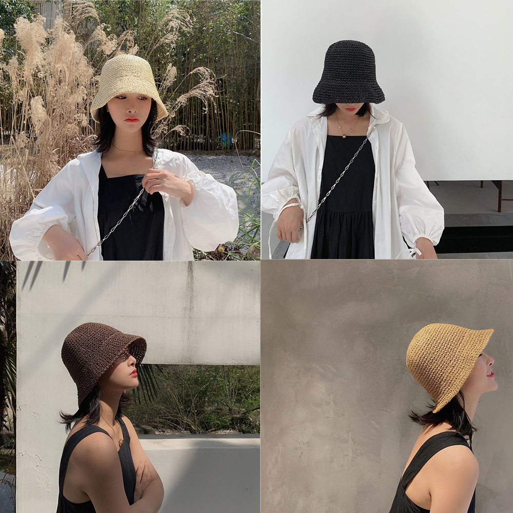Hot Women's Fashion Summer Cap - Bucket Hat Straw recensie en prijs