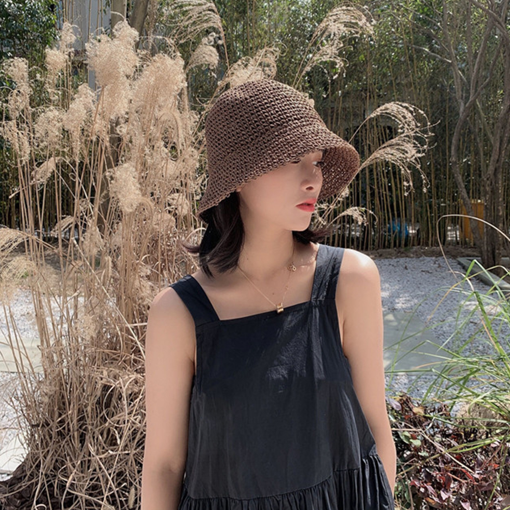 Hot Women's Fashion Summer Cap - Bucket Hat Straw recensie en prijs