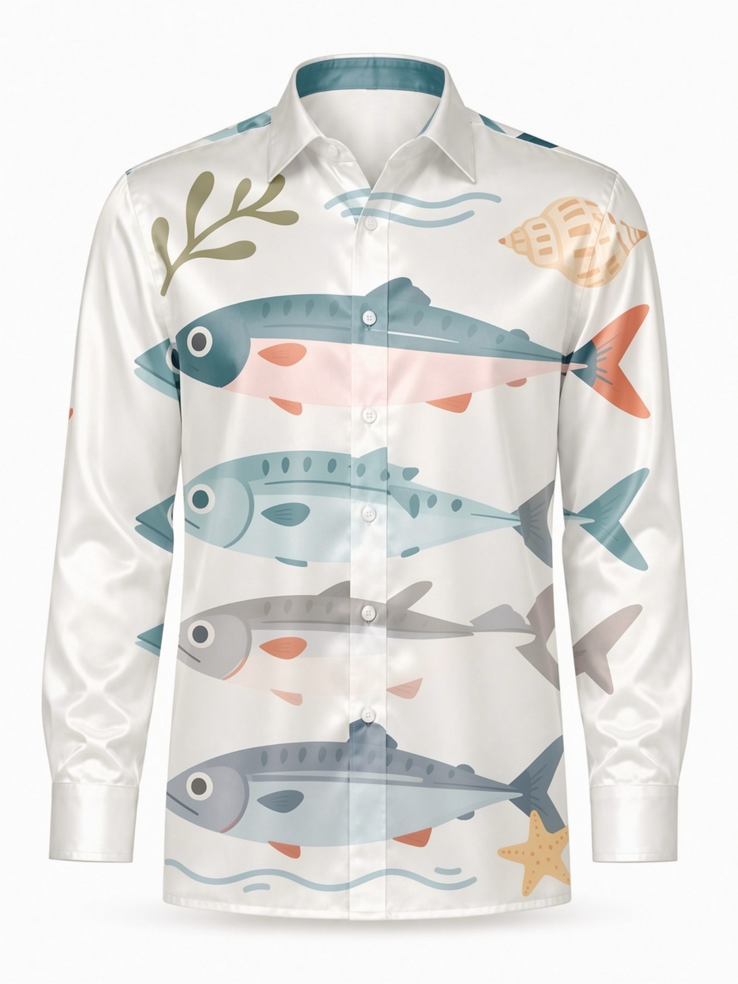 Luxe satijnen overhemd met lan - Resort Shirt Floral recensie en prijs