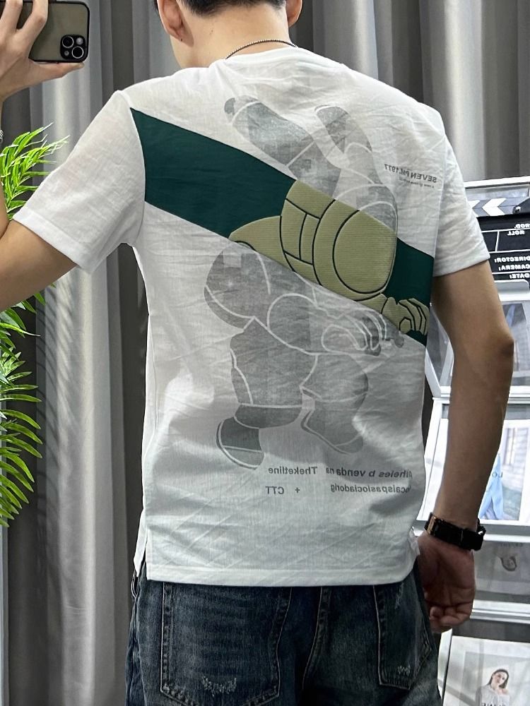 Mannelijke T-Shirts Wit Linnen - Short Linen Drawstring recensie en prijs