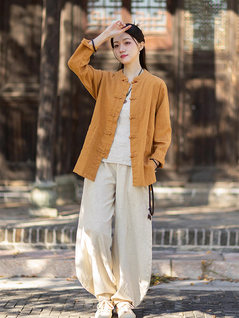 Losse katoenen linnen cardigan - Linen Shirt Breathable recensie en prijs