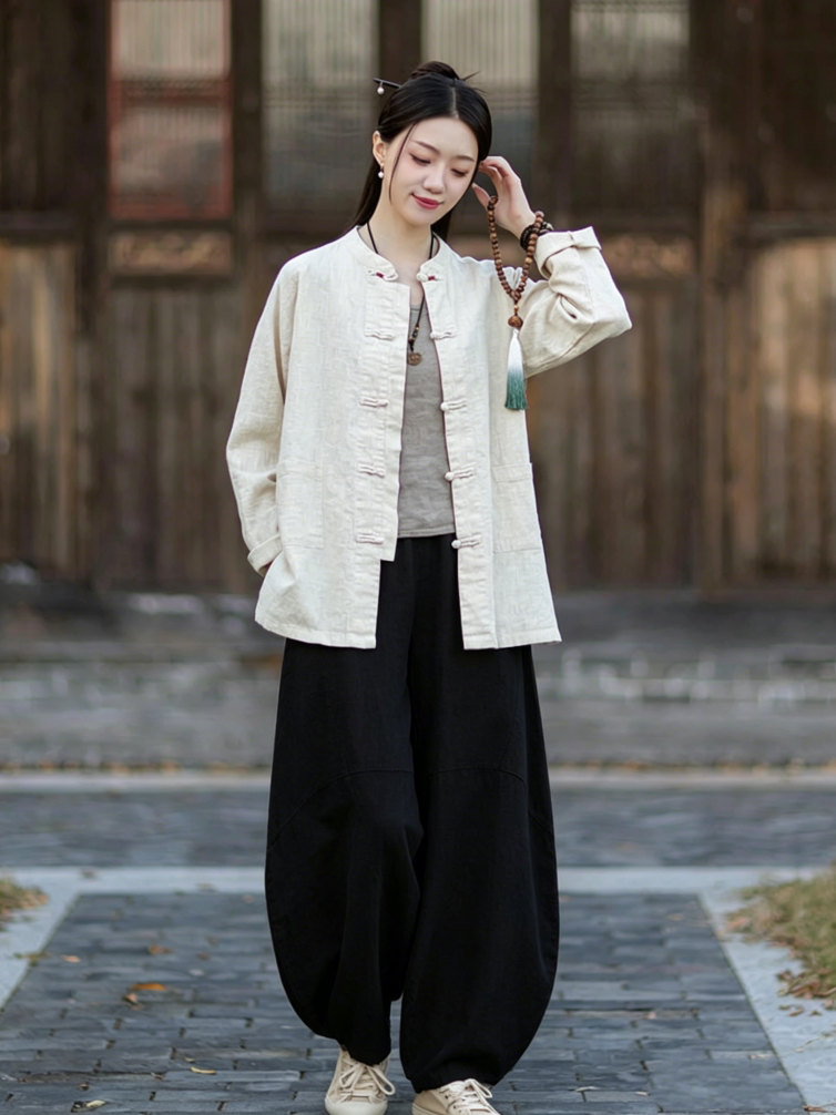 Losse katoenen linnen cardigan - Linen Shirt Breathable recensie en prijs