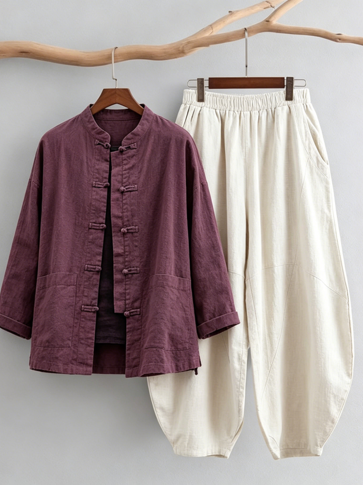 Losse katoenen linnen cardigan - Linen Shirt Breathable recensie en prijs
