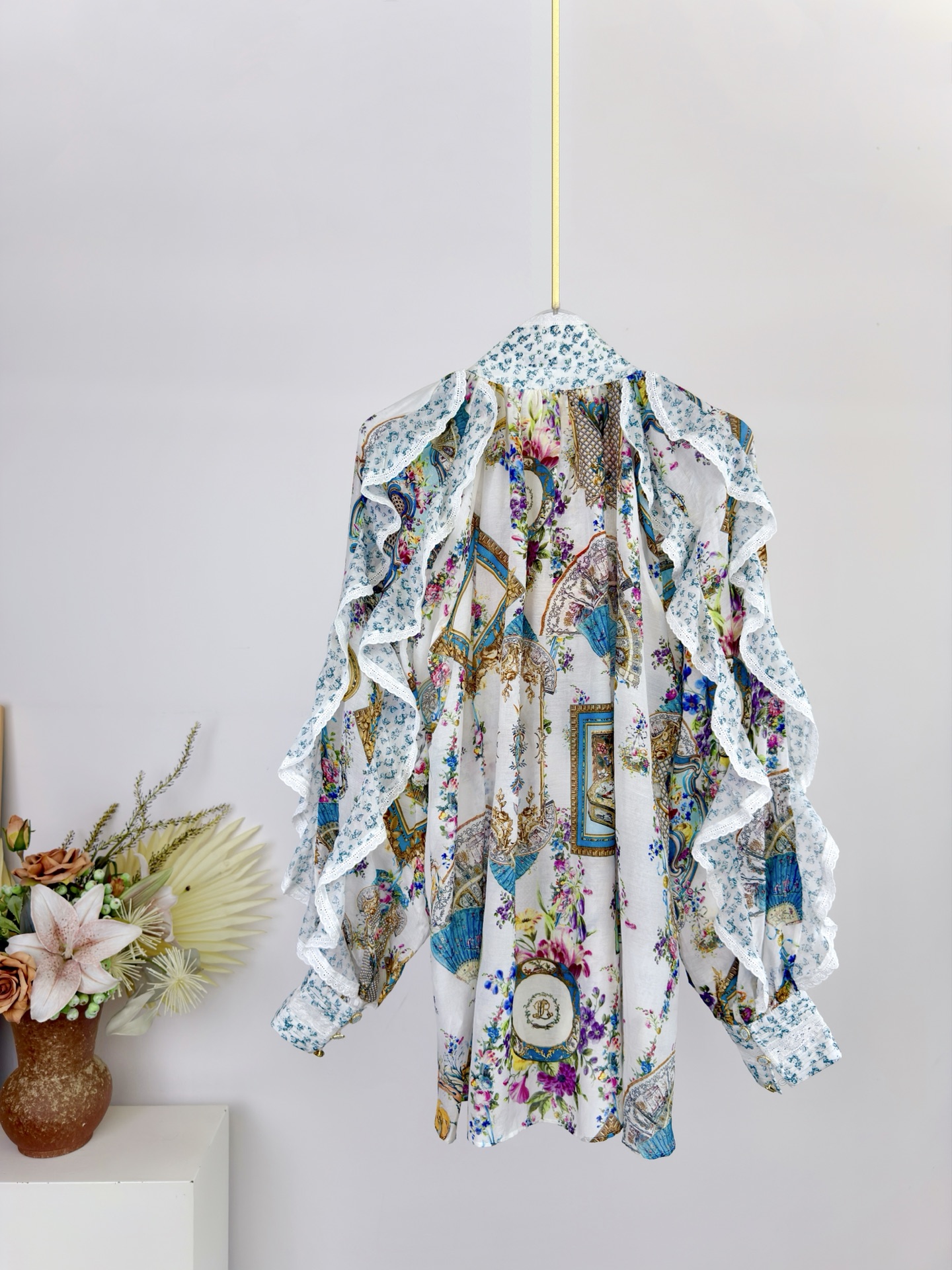2026 Dames Bloemenprint Set Kr - Linen Shirt Breathable recensie en prijs