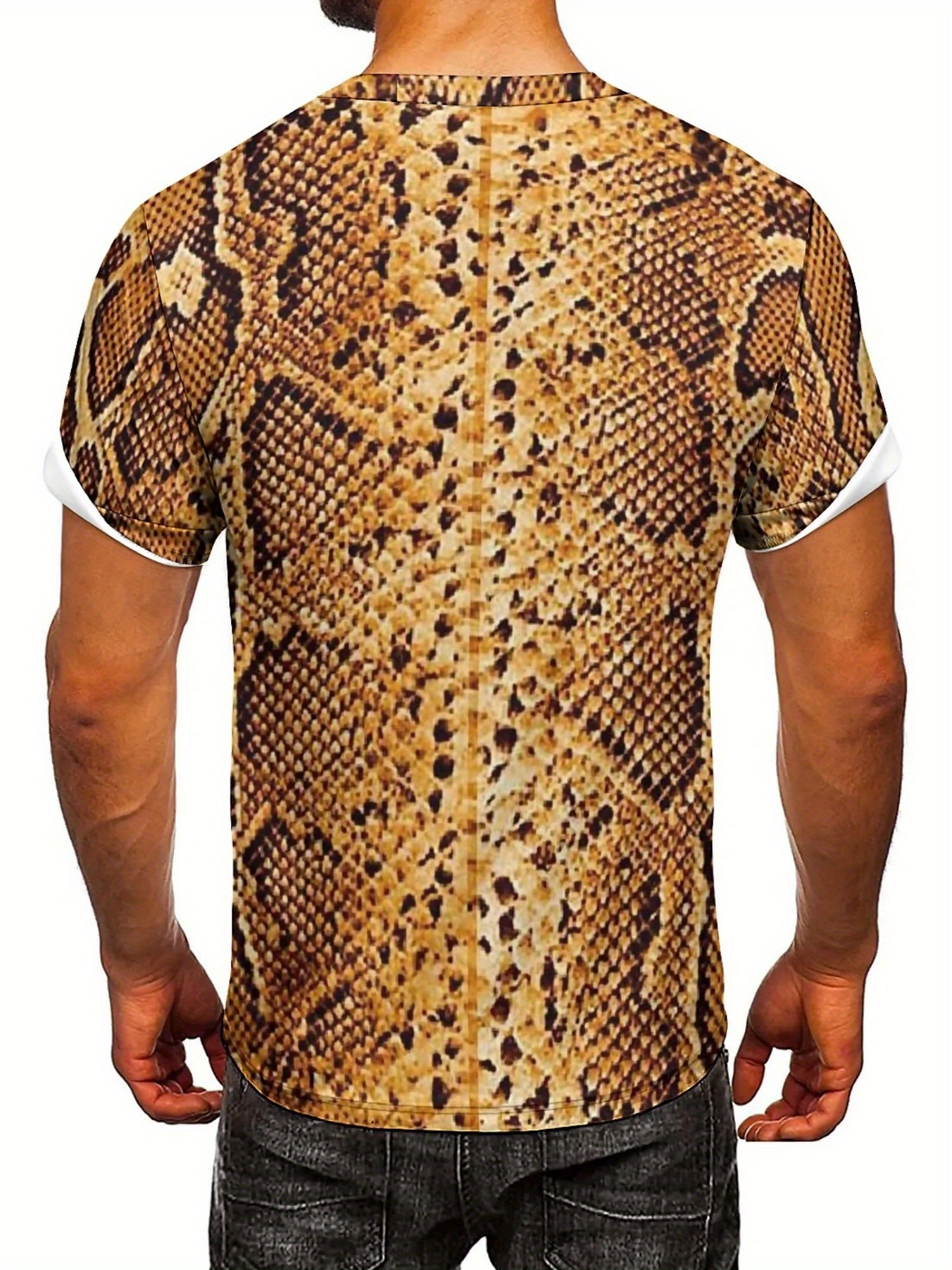 Heren T-shirt met 3D-print en  - Tee Graphic Print recensie en prijs
