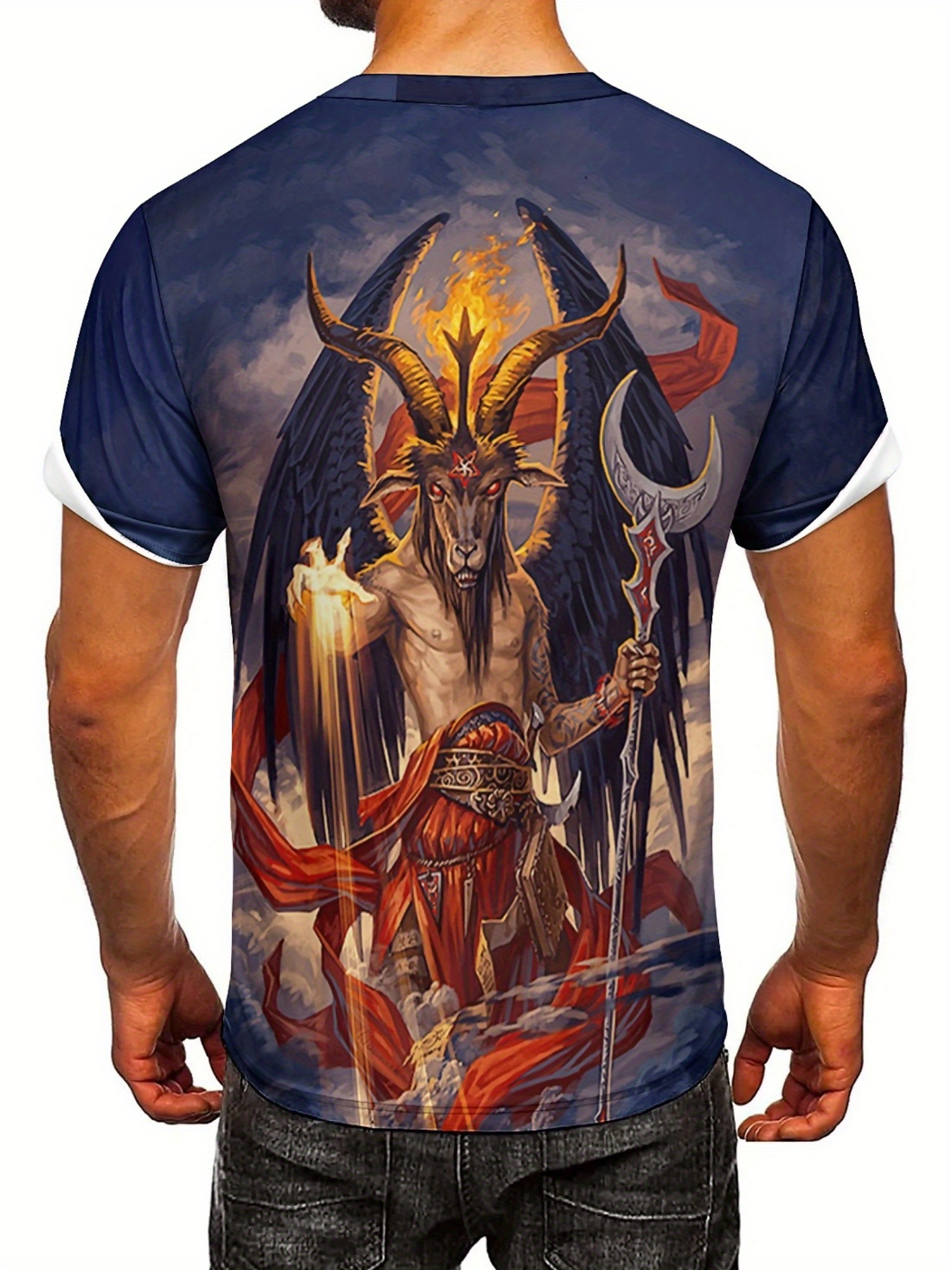 Heren T-shirt met 3D-demonprin - Tee Graphic Print recensie en prijs