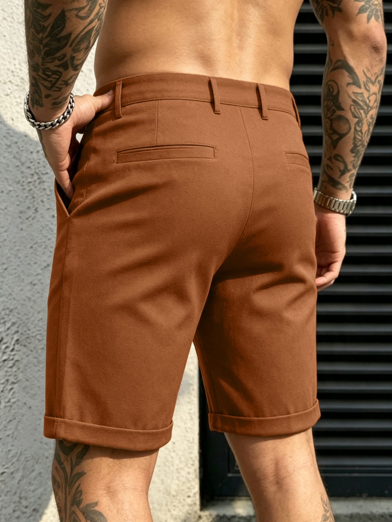 Slim Fit Heren Stretch Shorts  - Shorts Chino Slim recensie en prijs