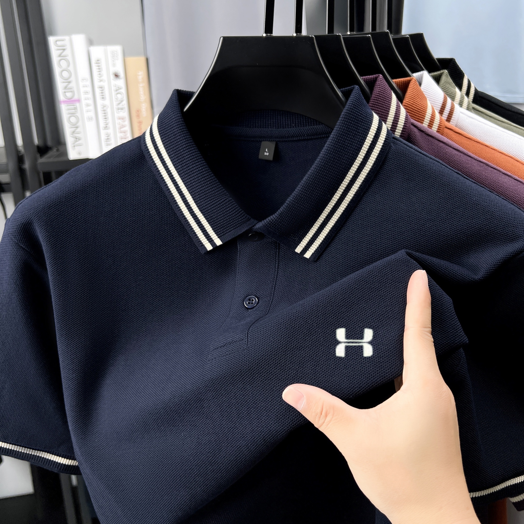 Herenshirts met gestreepte kra - Polo Shirt Pique recensie en prijs